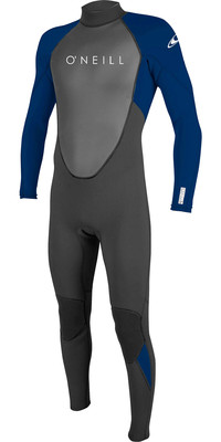 2025 O'Neill Mens Reactor II 3/2mm Back Zip Wetsuit 5040 - Black / Abyss